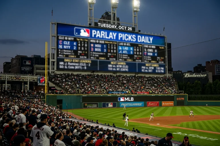 Baseball scoreboard showing multiple game scores at a major league stadium